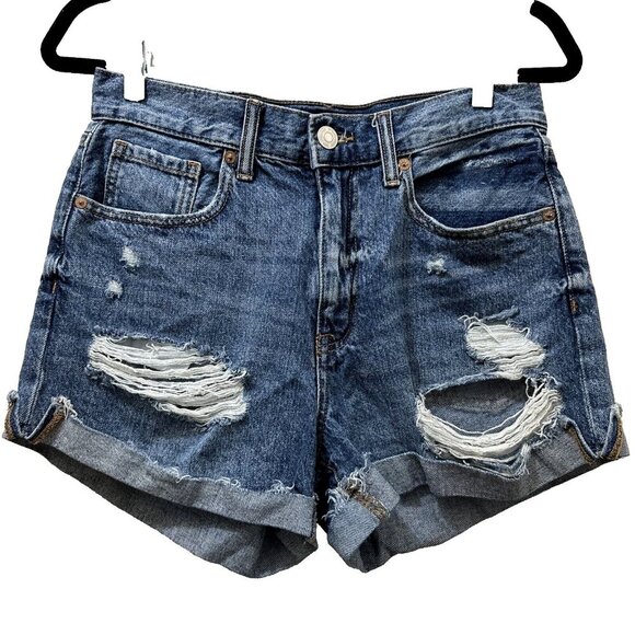 Aéropostale Pants - 2/$30 Aeropostale Mom Short Denim Jean Shorts 6 High Rise Cowgirl Western Boho